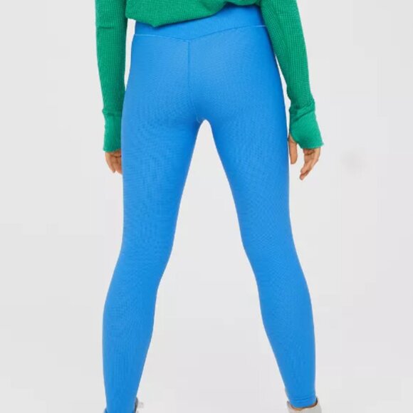 AERIE | OFFLINE Real Me Waffle High Waisted Crossover 7/8 Legging | Sz. S - Picture 2 of 9